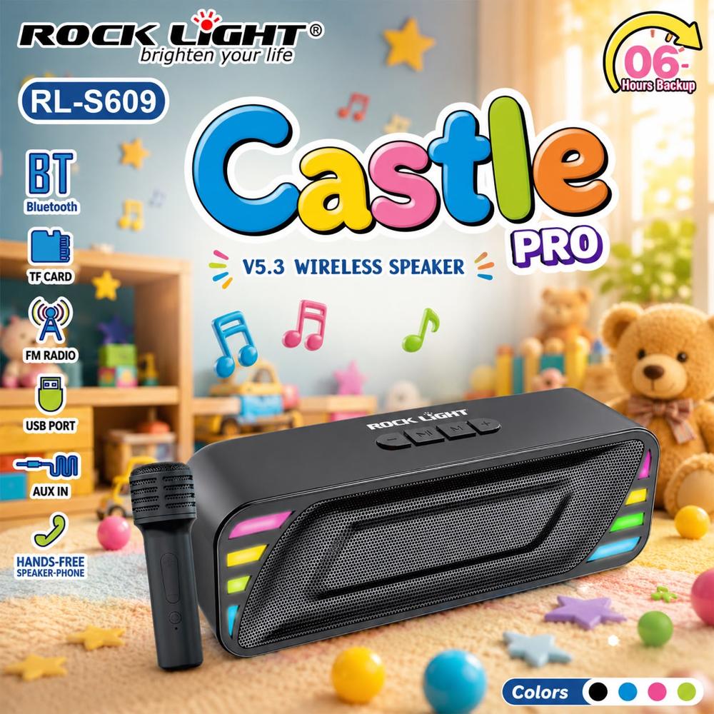 ROCK LIGHT RL-S609 WIRELESS RECHARGEABLE SPEAKER