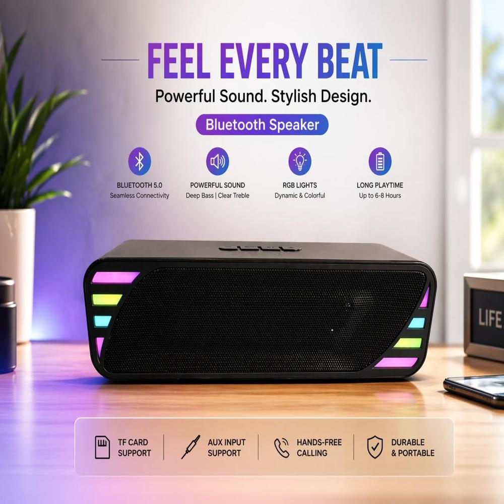 ROCK LIGHT RL-S609 WIRELESS RECHARGEABLE SPEAKER