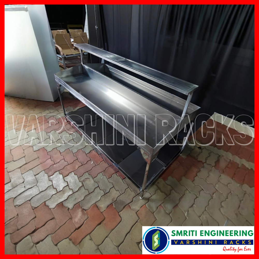 Wall Side Vegetable Display Rack - Feature: Corrosion Resistant