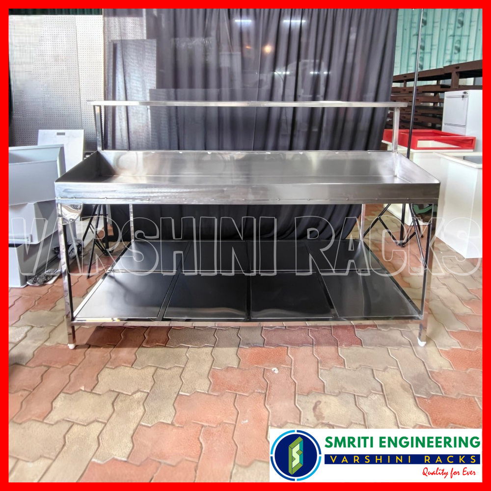 Wall Side Vegetable Display Rack - Feature: Corrosion Resistant