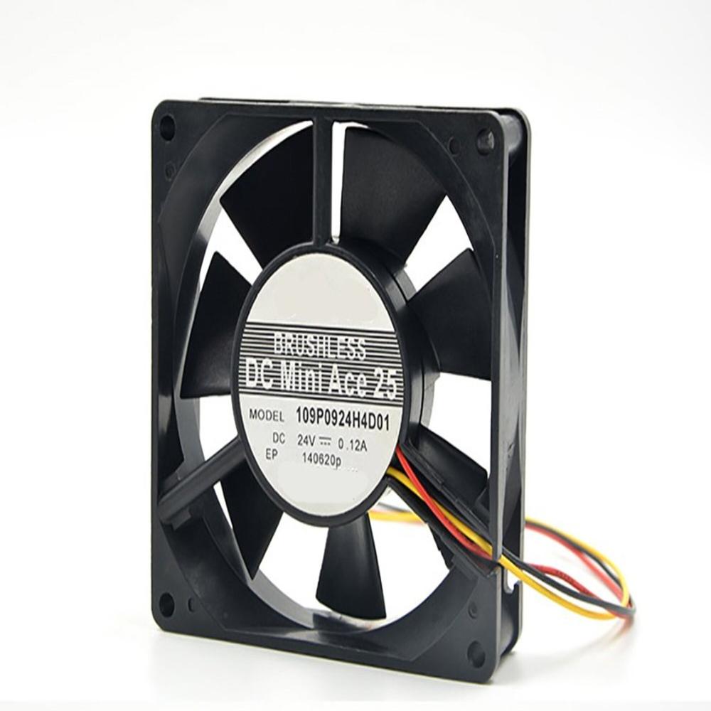 SANACE 109P0924H4D01 24V DC 0.12A 9025mm Ball Bearing Industrial Axial Cooling Fan