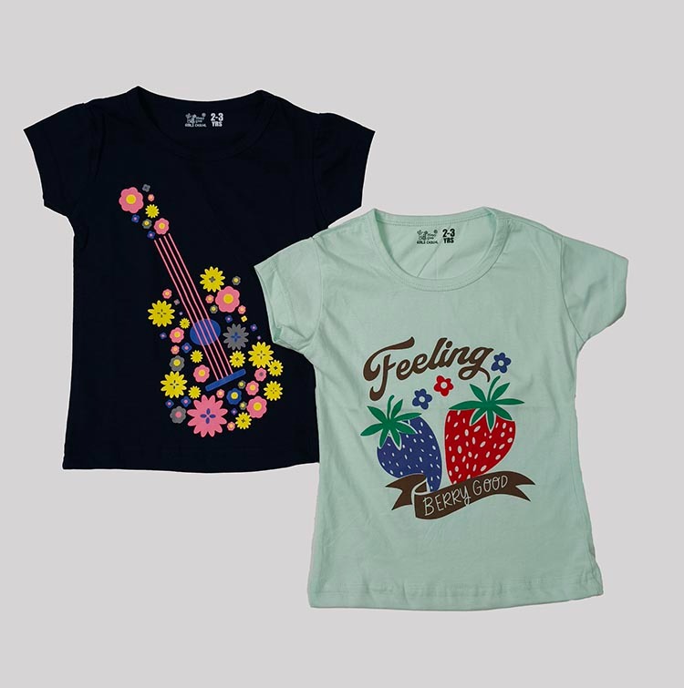 G22288 | Girls Casual Girls Printed T-Shirts