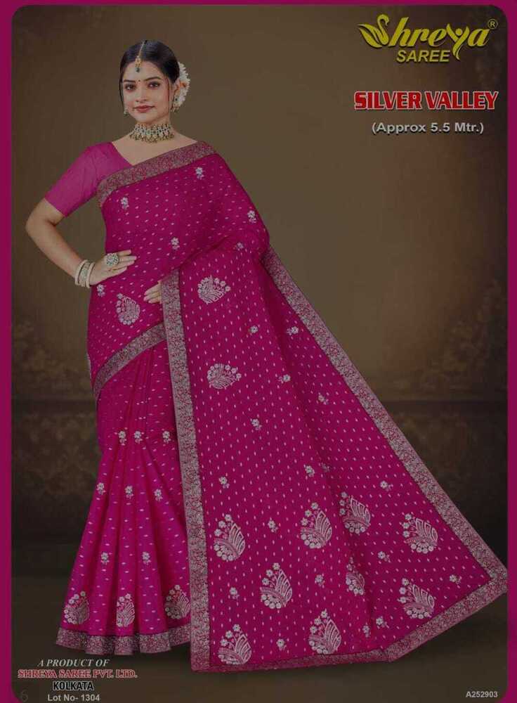 Silver Valley Cotton Saree