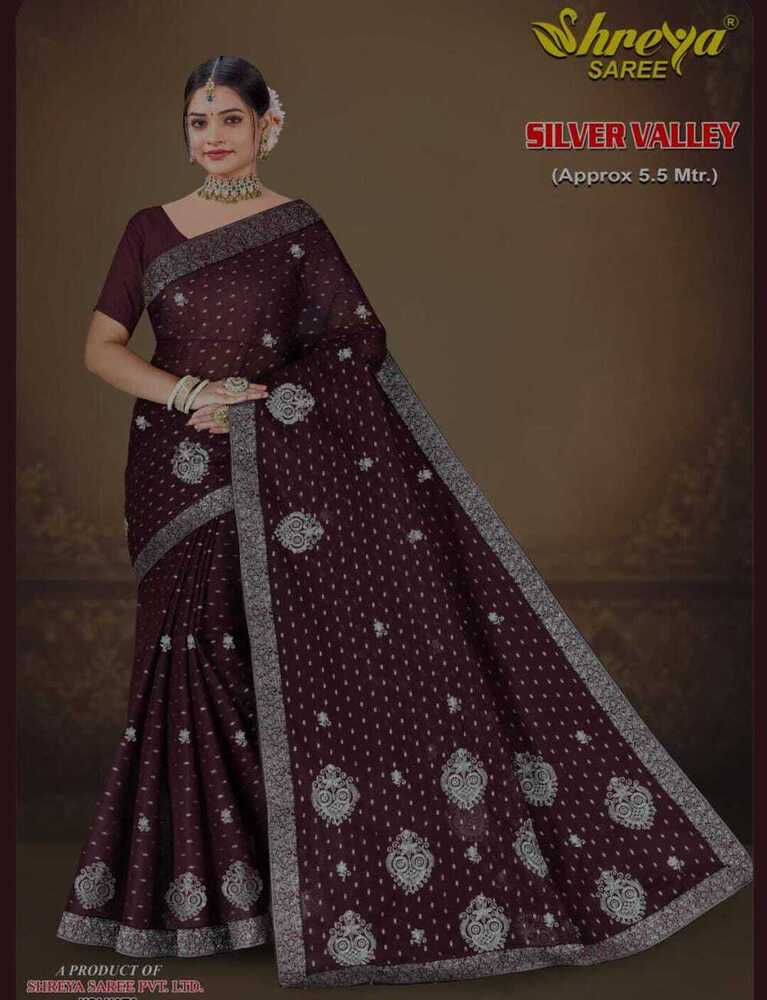 Silver Valley Cotton Saree