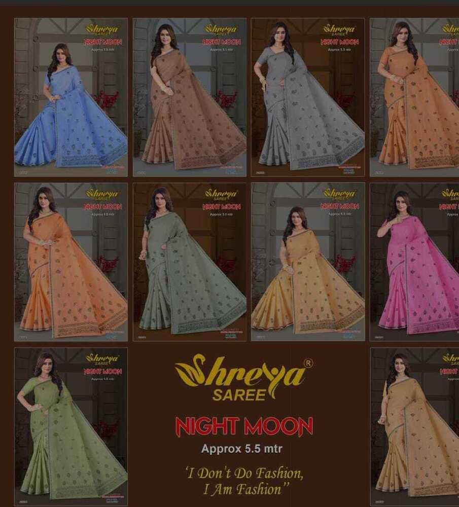 Night Moon Cotton Saree