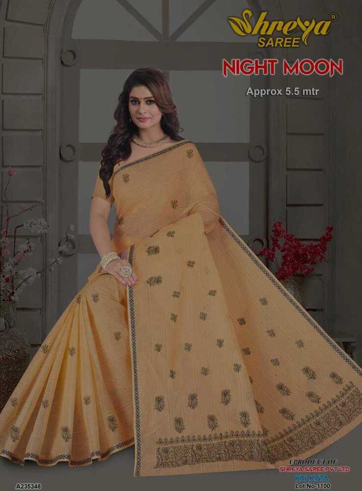 Night Moon Cotton Saree