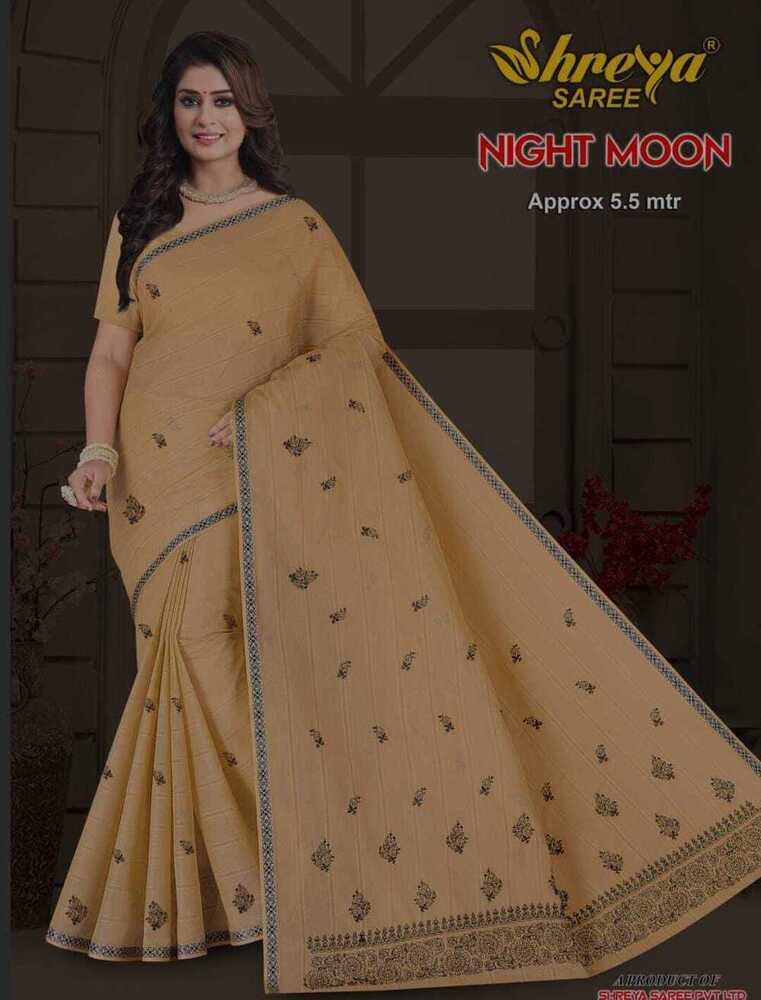 Night Moon Cotton Saree