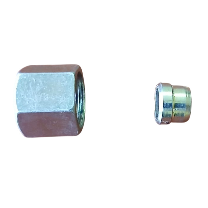 Ss Pipe Ferrule With Nut - Bend Radius: Not Applicable (Ferrule Fitting)