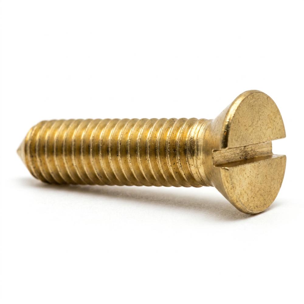 Brass Countersunk Screw - Application: Automotive Interior Trim And Panels Hvac Equipment Covers Lighting Fixture Mounting Control Panels And Enclosures Telecommunications Equipment Hinges And Door Hardware Nameplates And Signage Mounting Architectural Hardware Boat Building And Marine Fittings