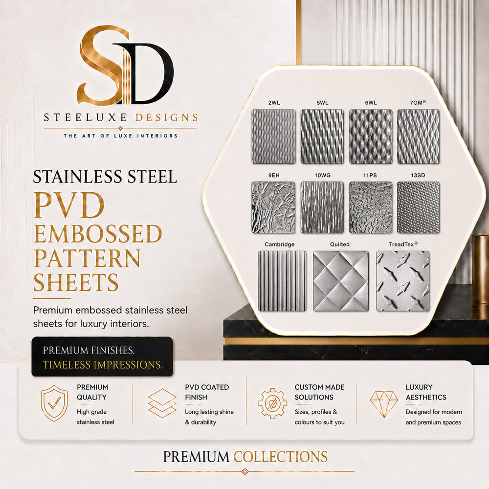 SS PVD Water Embossed Sheets
