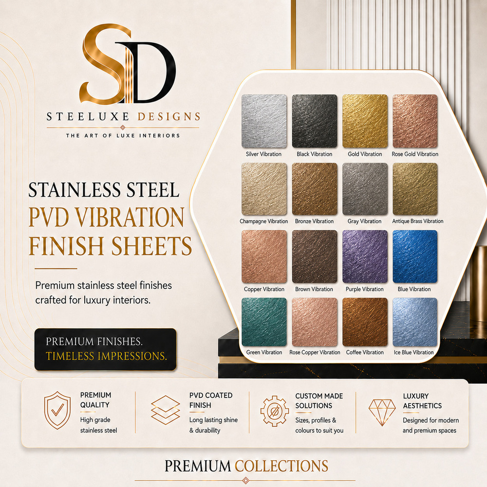 Stainless Steel Pvd Vibration Finish Sheets