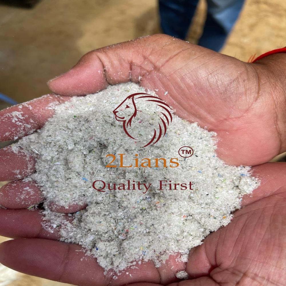 PET fines/powder from bottles flakes procesing