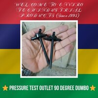 Pvc Components Air Pressure Check Nozzle - Color: Black