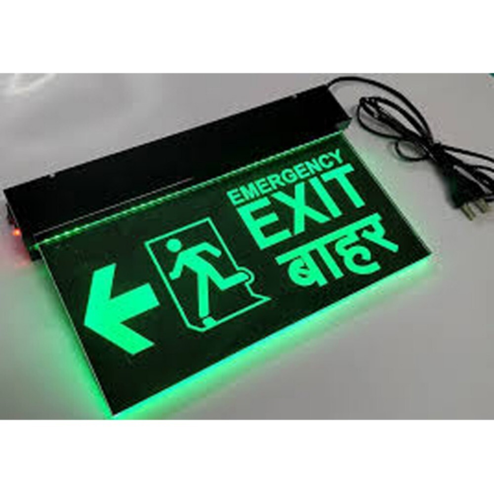 Led Exit Sign Light - 220v, Industry Norms Celsius Operating Temperature | Easy Installation, Minimal Power Consumption, Reliable Warranty