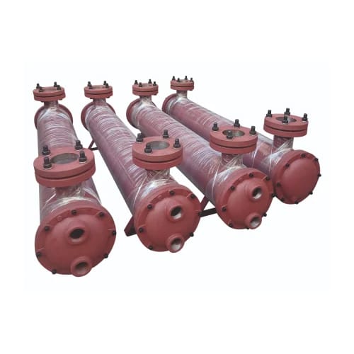 Shell and tube type oil cooler