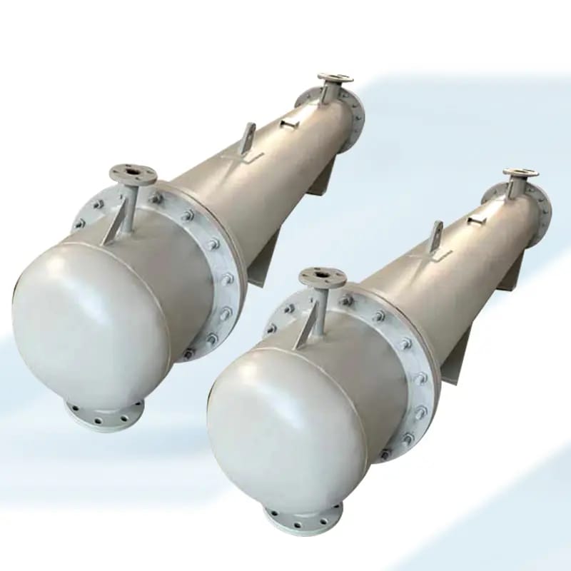 Shell And Tube Water Cooled Condenser 300 Tr - Copper/ss 304 Tubes, 3200x900 Mm, Industrial Epoxy Finish, Asme/tema Standards
