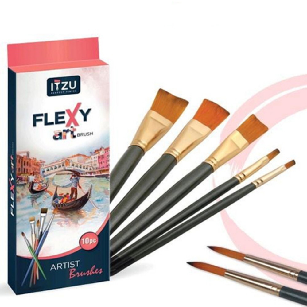 Artist Brushes - Material: Premium Quality Synthetic And Natural Bristles With Wooden Handle