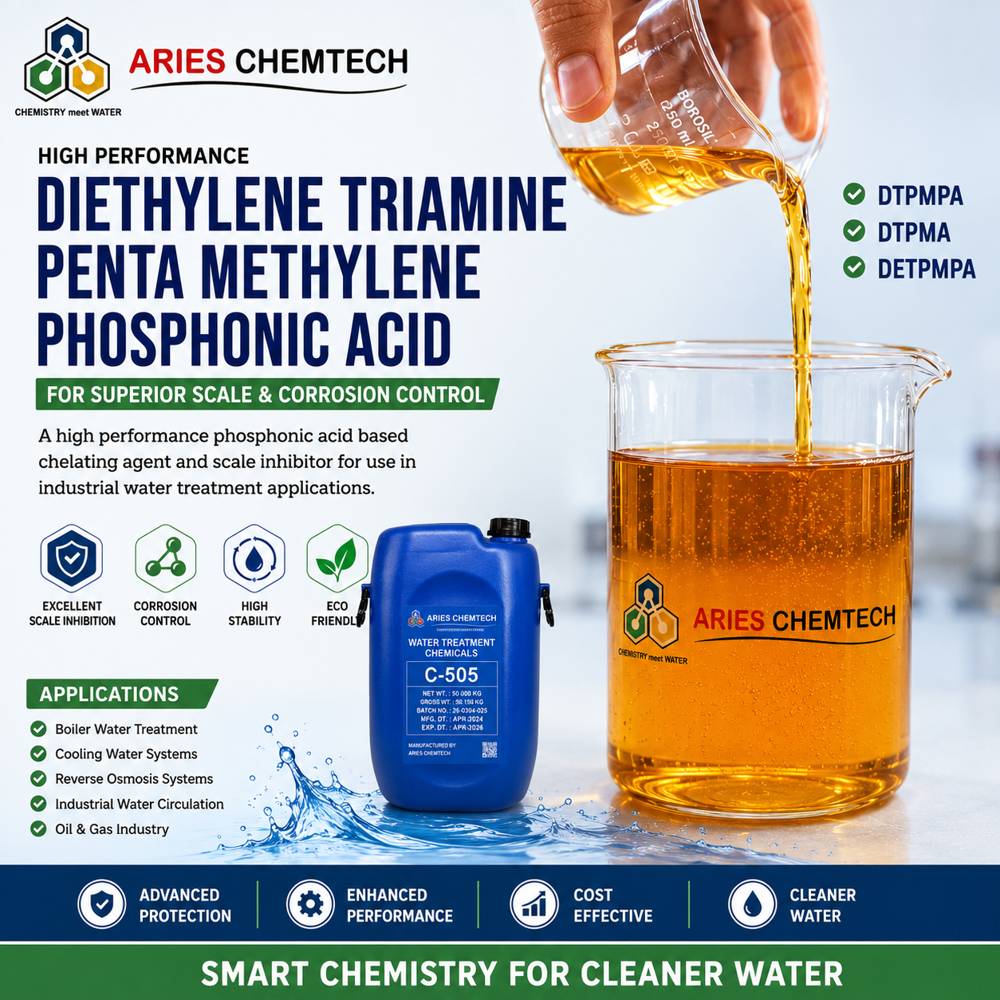 Diethylene Triamine Penta (Methylene Phosphonic Acid) -DTPMPA For Boiler Water Treatment