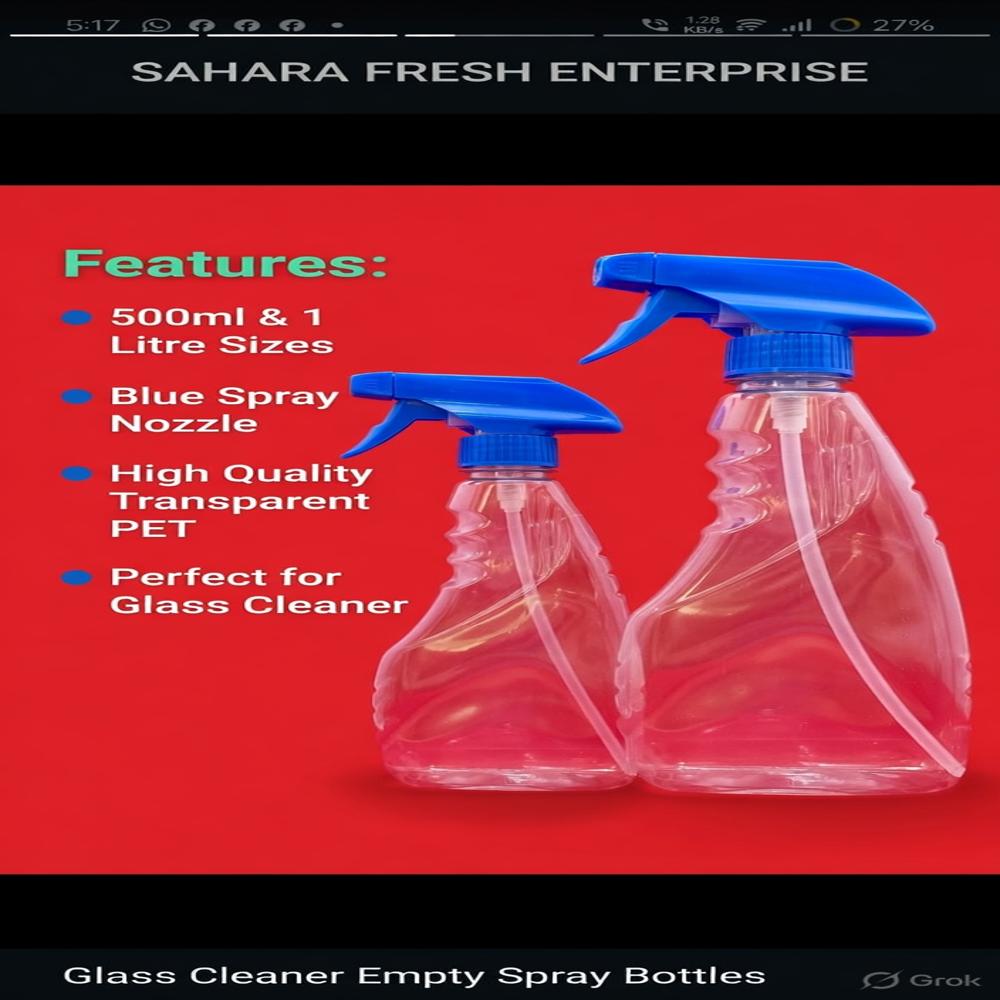 500ml Glass  Cleaner Bottle