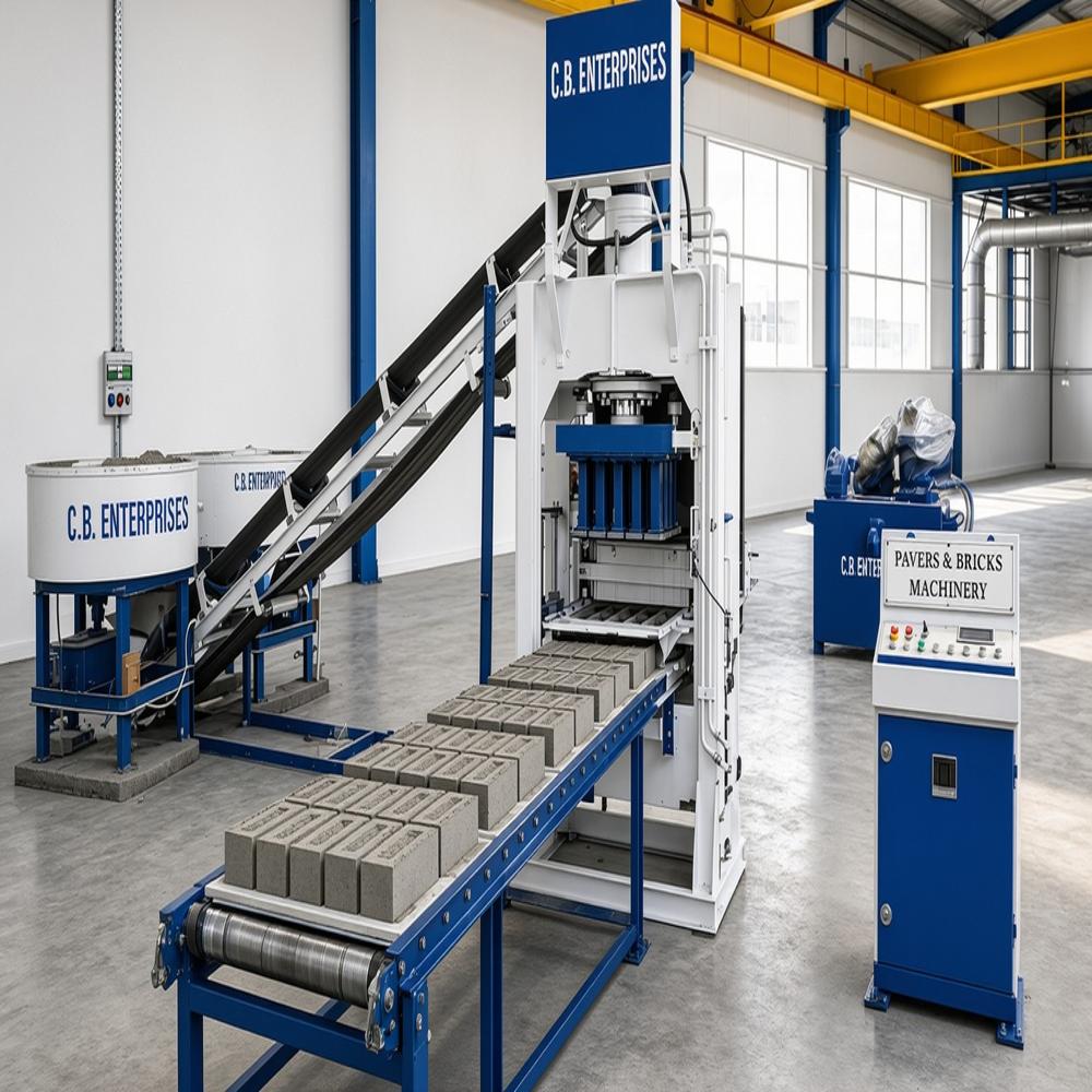 10 Brick Fully Automatic Hydraulic High Pressure With High Vibrating Machine