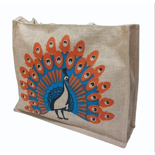 Rubber Printed Jute Bag