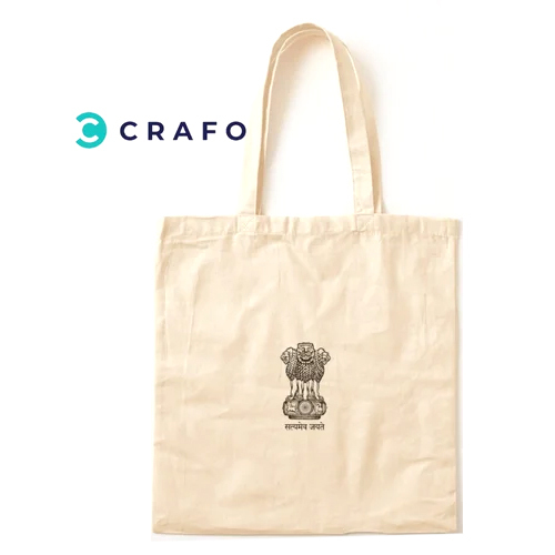 Jute And Cotton Tote Bag