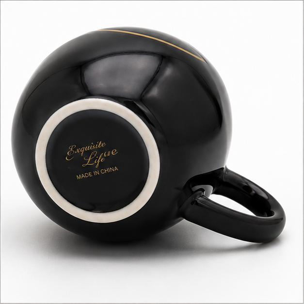 Single Matka Black Smily Cup