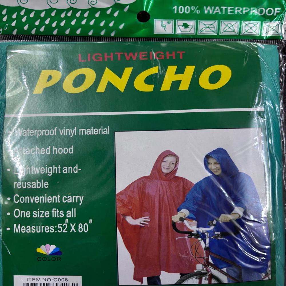 UNISEX FREE SIZE RAIN PONCHO