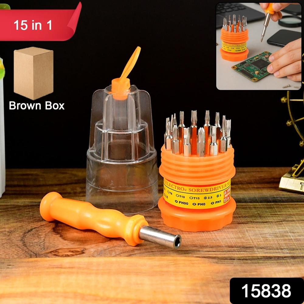 15 In 1 Multipurpose Precision Screwdriver Set - Color: Home Improvement