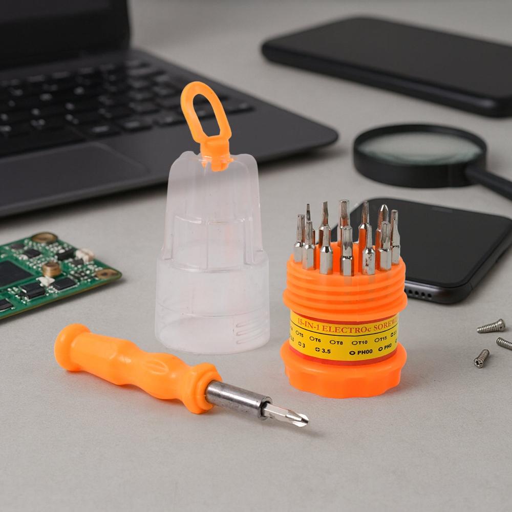 15 In 1 Multipurpose Precision Screwdriver Set - Color: Home Improvement