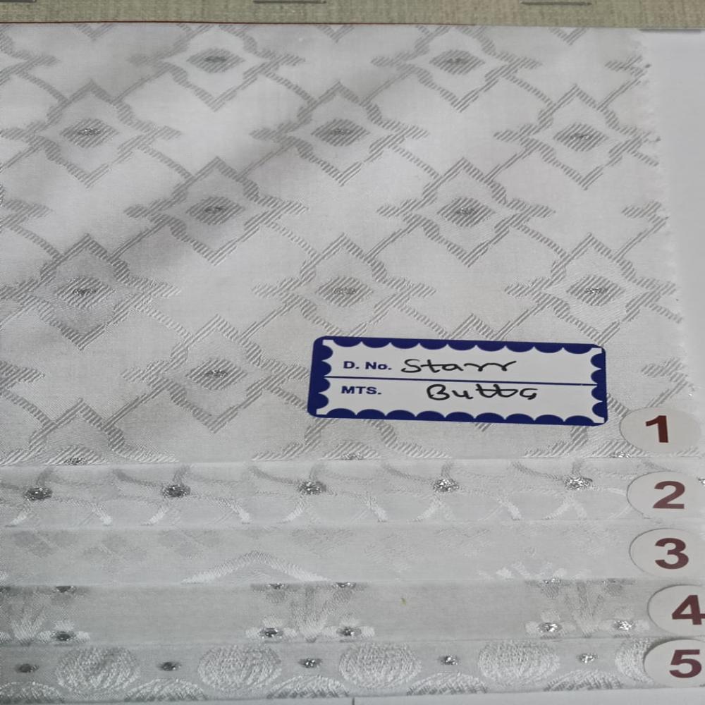 Polycotton Star Butta Kurta Fabric