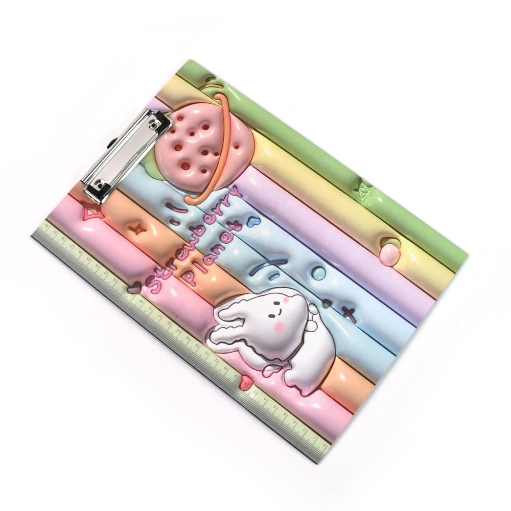 Wooden Paper Clipboard Writing Pad with Clip (1 Pc / 31x22 Cm)