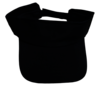 Black Cotton Visor Cap
