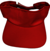 Red Cotton Visor Cap