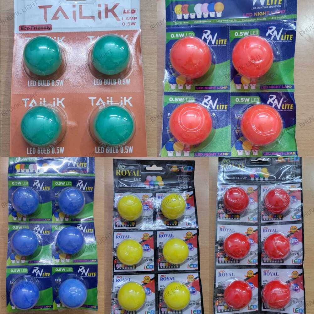 0.5w Coloured Led Bulb - Application: Home Room Kitchen