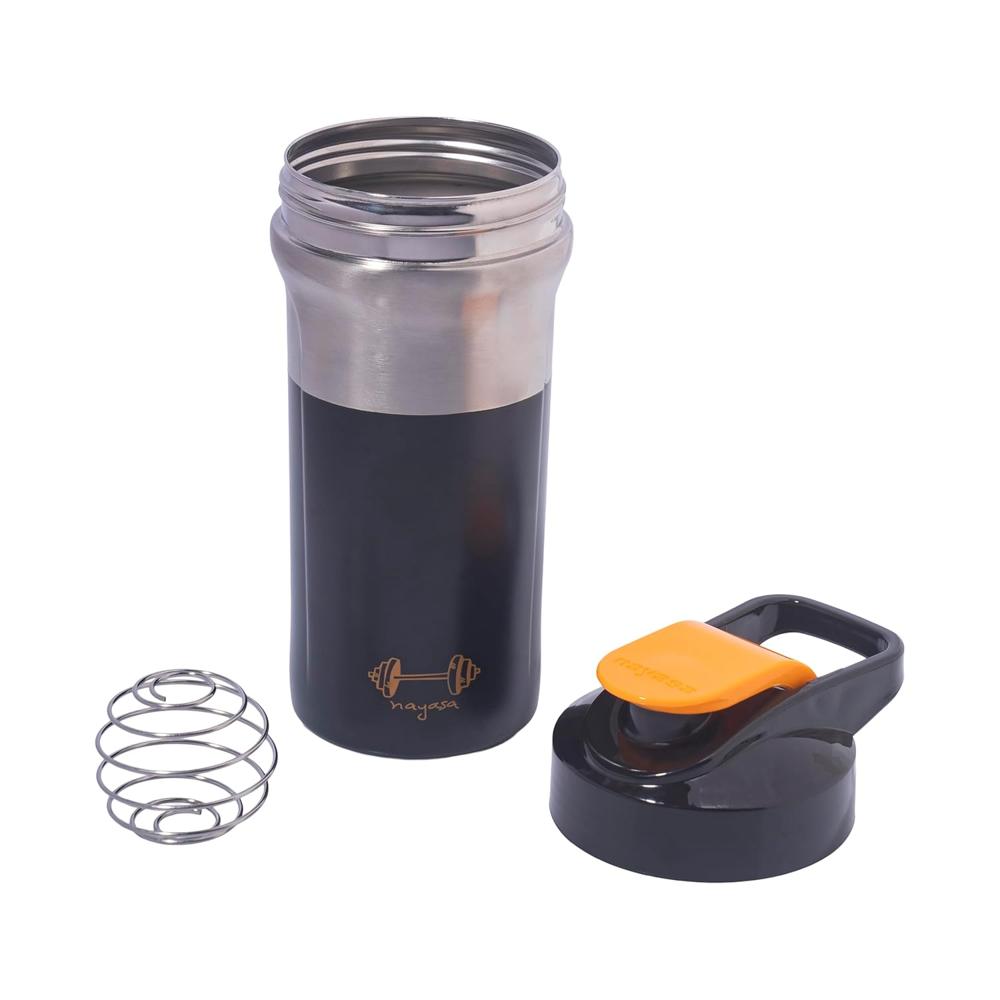 Nayasa Alloy Cross Fit Stainless Steel Gym Shaker