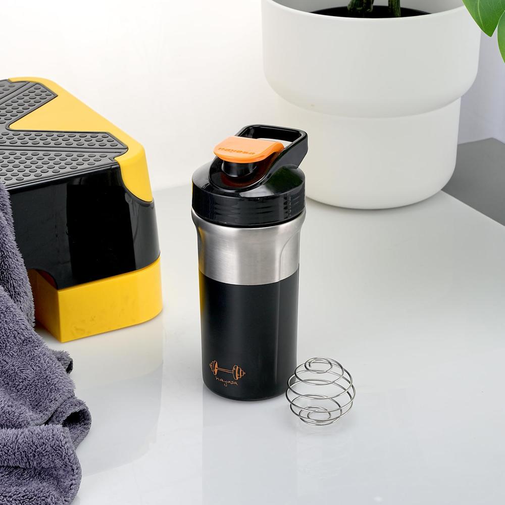 Nayasa Alloy Cross Fit Stainless Steel Gym Shaker