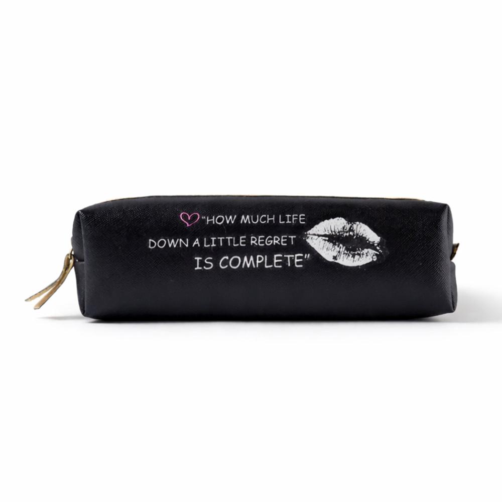 Stylish Printed Zipper Pencil Pouch Organizer (1 Pc)
