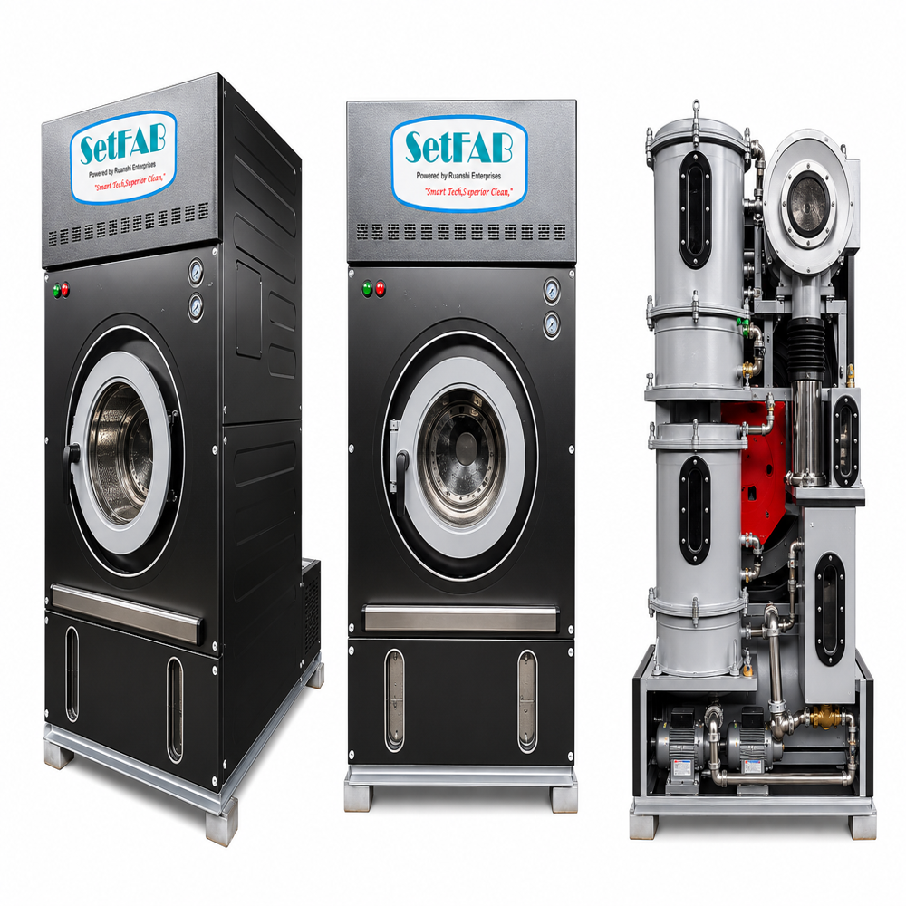Industrial Multi Solvent Dry Cleaning Machine - Capacity: 12 Kg