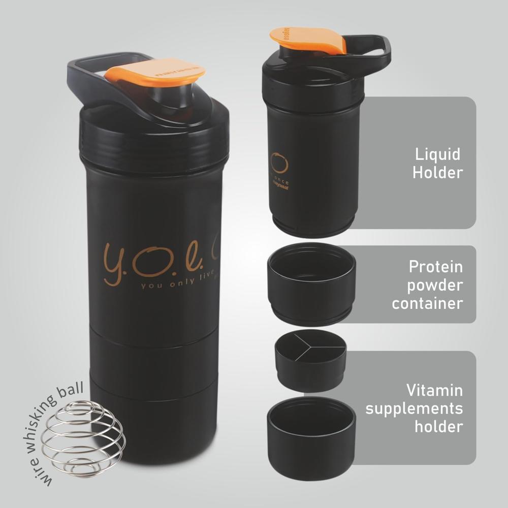 Plastic Cross Fit Gym Shaker Bottle