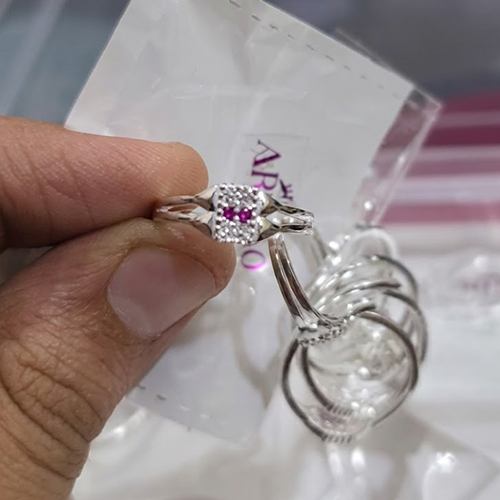 Designer Silver Roe Ring
