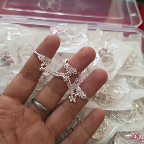 Silver Chain Toe Ring