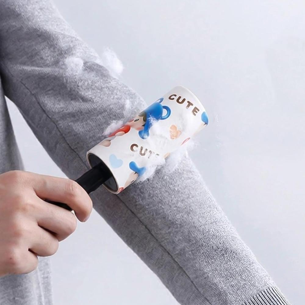 Reusable Sticky Lint Roller with Handle (1 Set)