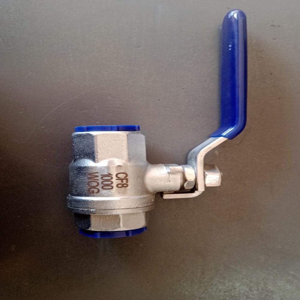 Single Piece Ball Valve - Stainless Steel, 1.5 Inch, Full Bore, 1pc, Threaded Fpt | Ptfe Seats, Lever Handle, Bubble Tight, Class 150