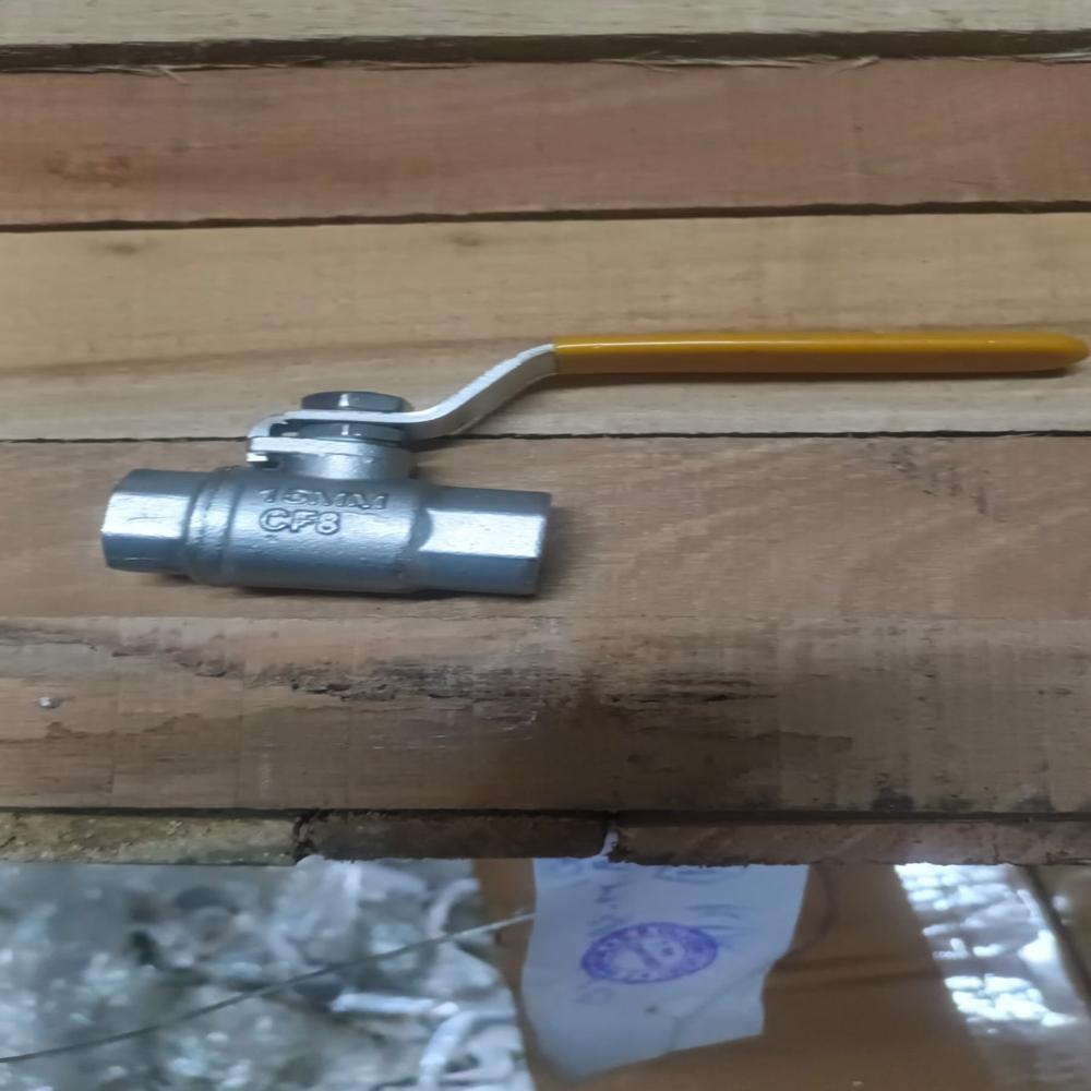 Single Piece Ball Valve - Stainless Steel, 1.5 Inch, Full Bore, 1pc, Threaded Fpt | Ptfe Seats, Lever Handle, Bubble Tight, Class 150