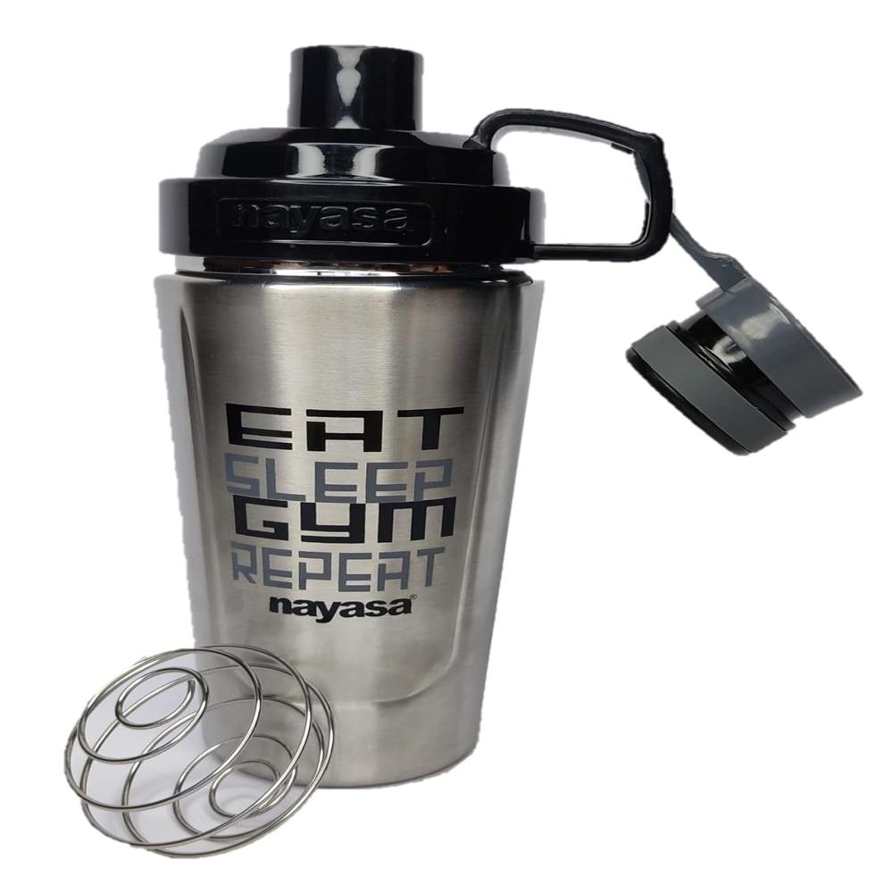 Nayasa Steel Gym Shaker 900 Ml