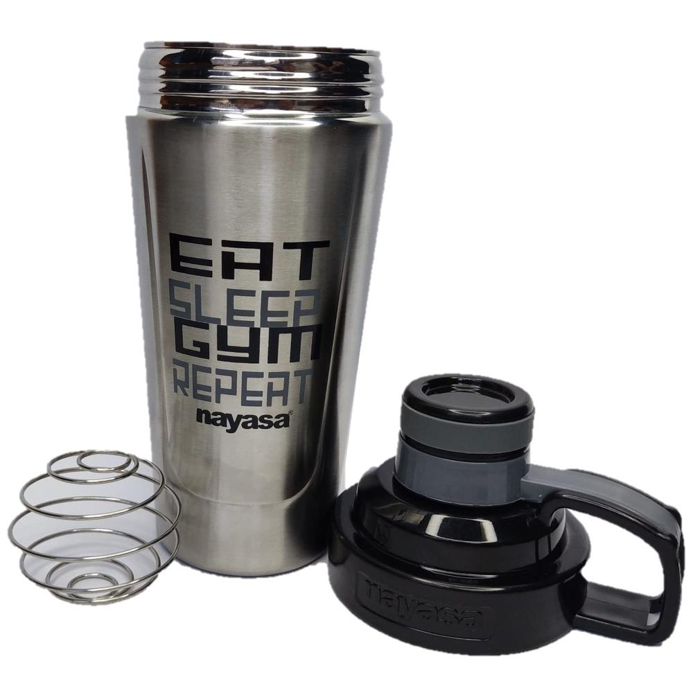 Nayasa Steel Gym Shaker 900 Ml
