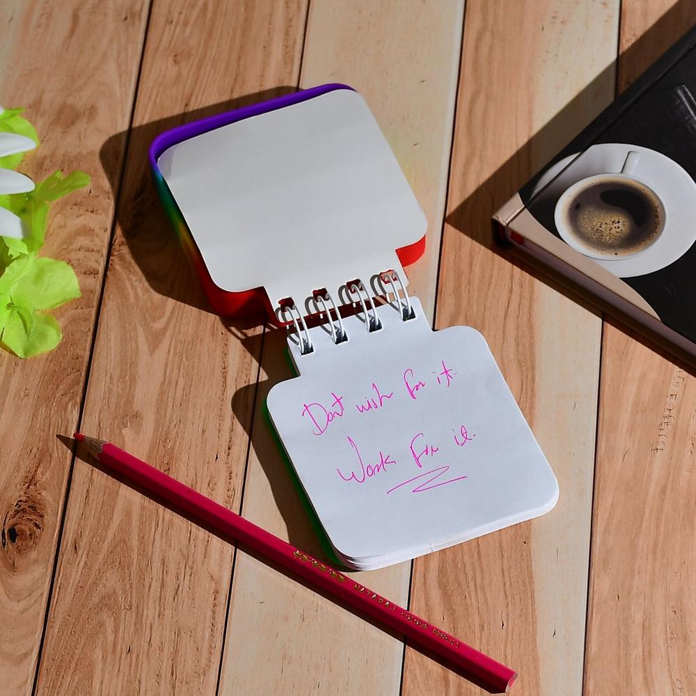 Square it Fidget Spiral Notebook Bubble Push Silicon Toy School Use