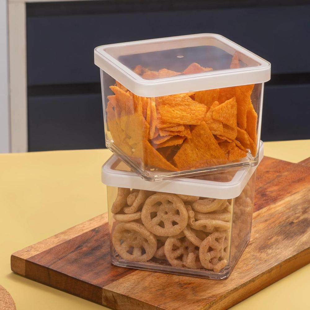 Nayasa Nicola Plastic Storage Containers 800 Ml - Color: Transparent
