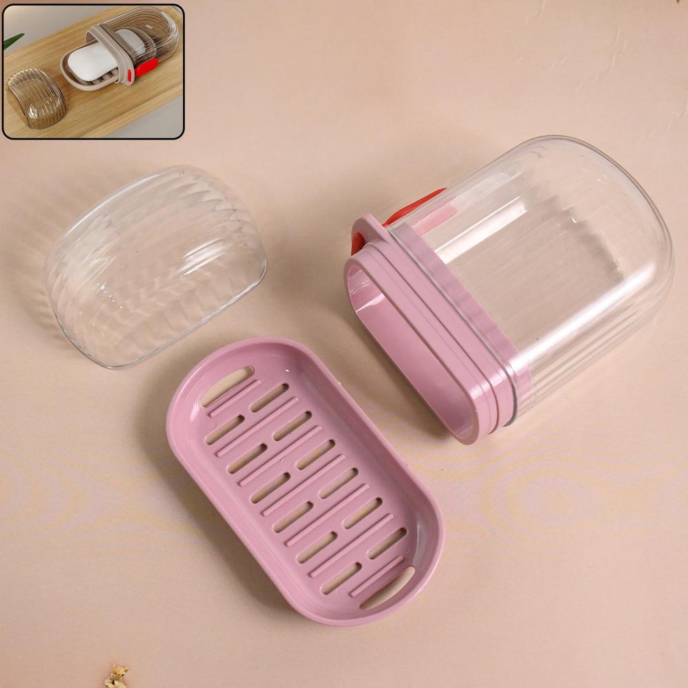 Multipurpose Plastic Soap Dish With Transparent Dust-Proof Lid, Sabudani (1 Pc) - Application: As Per Product Requirement